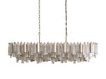 Neve Cascade Glass Linear Chandelier