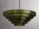 Ghiaccio Handcrafted Glass Round Chandelier