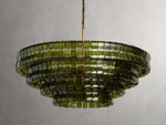 Ghiaccio Handcrafted Glass Round Chandelier