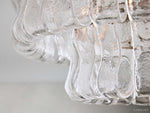 Ghiaccio Textured Glass Flush Mount