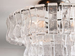 Ghiaccio Textured Glass Flush Mount