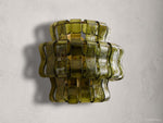 Ghiaccio Textured Glass Wall Sconce