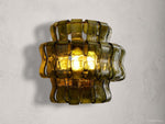 Ghiaccio Textured Glass Wall Sconce
