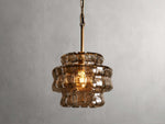 Ghiaccio Textured Glass Pendant Light