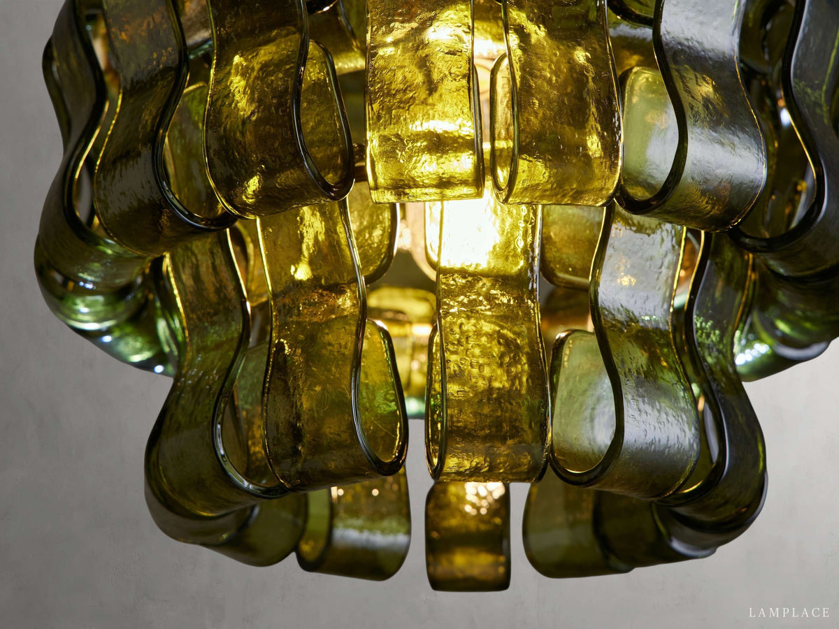 Ghiaccio Textured Glass Pendant Light