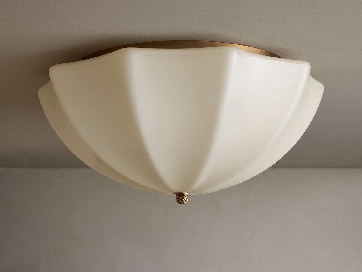 Agnes Strand Glass Flush Mount