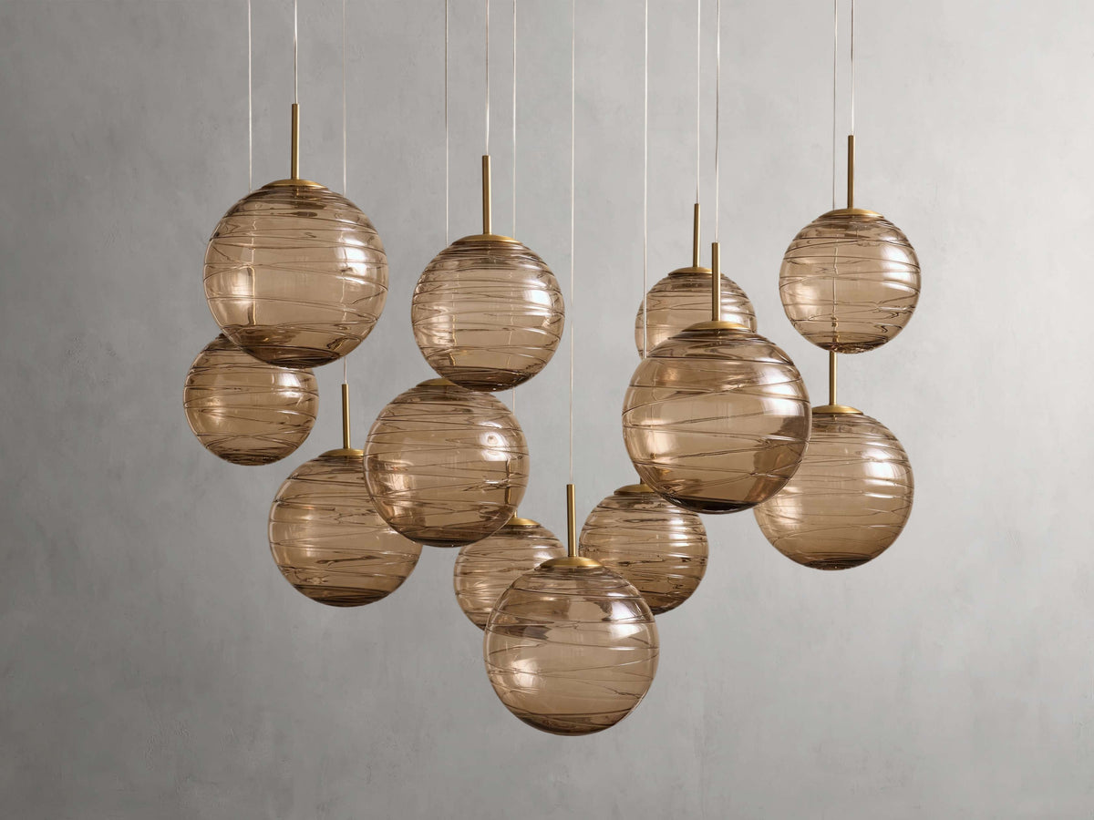 Casen Artisanal Glass Round Chandelier