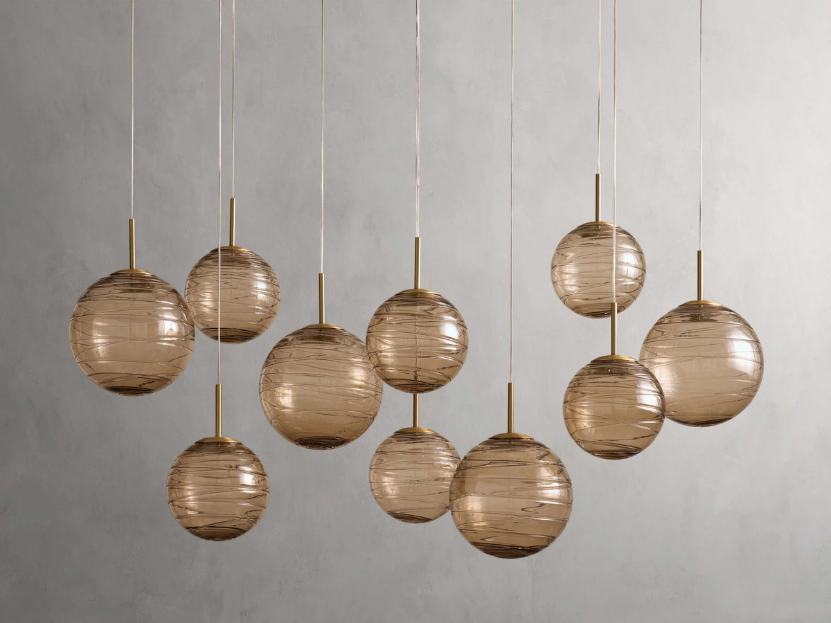 Casen Artisanal Glass Linear Chandelier