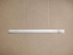 Halima Alabaster Veined Linear Chandelier