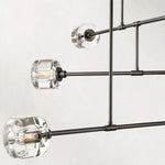 Demaret Sculpted Crystal Mobile Round Chandelier 62"