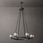 Demaret Sculpted Crystal Round Chandelier 36"