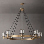 Demaret Sculpted Crystal Round Chandelier 48"