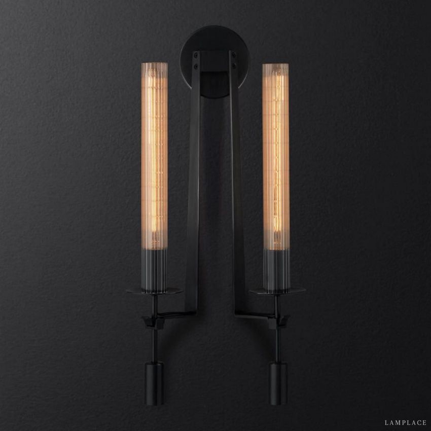 Fontanelle Vintage Glow Double Wall Sconce