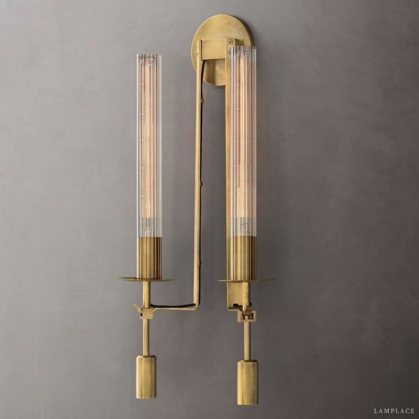 Fontanelle Vintage Glow Double Wall Sconce