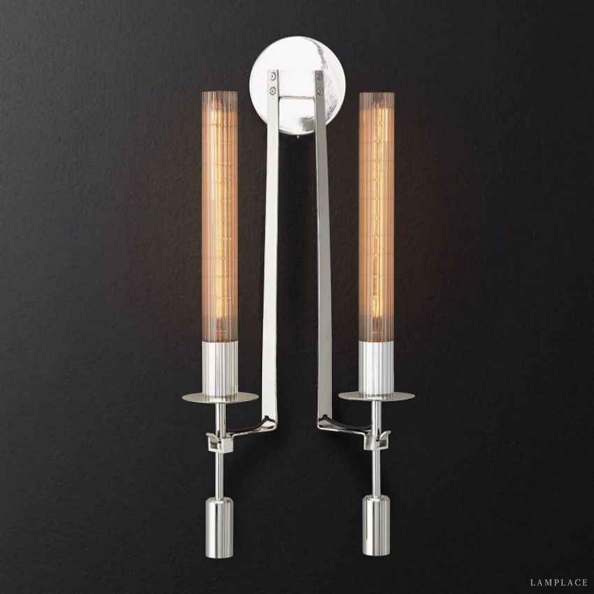 Fontanelle Vintage Glow Double Wall Sconce