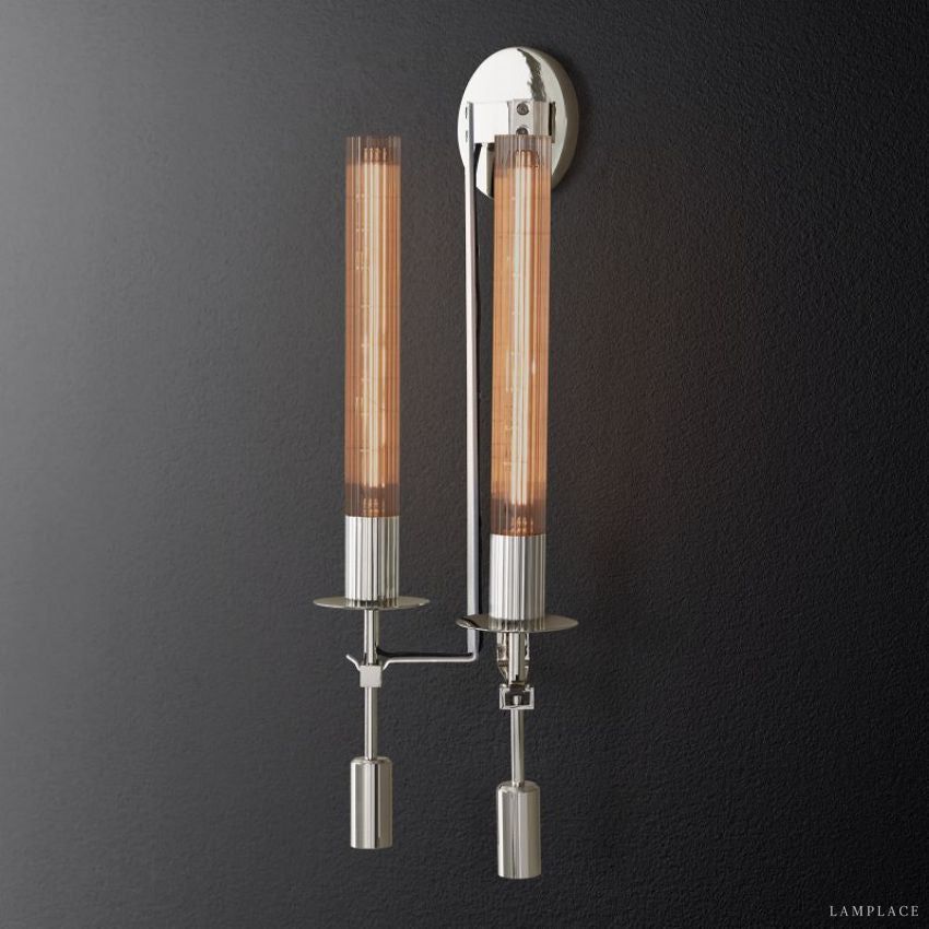 Fontanelle Vintage Glow Double Wall Sconce
