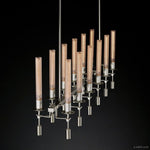 Fontanelle Vintage Glow Linear Chandelier 54"
