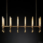Fontanelle Vintage Glow Linear Chandelier 54"
