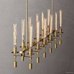Fontanelle Vintage Glow Linear Chandelier 54"
