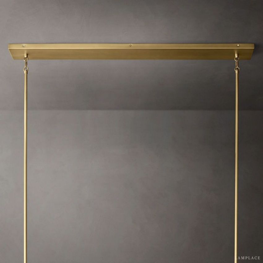 Fontanelle Vintage Glow Linear Chandelier 54"