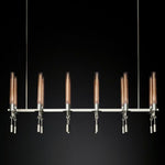 Fontanelle Vintage Glow Linear Chandelier 54"