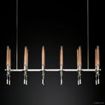 Fontanelle Vintage Glow Linear Chandelier 54"