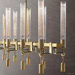 Fontanelle Vintage Glow Linear Chandelier 66"