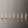 Fontanelle Vintage Glow Linear Chandelier 66"