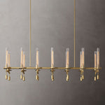 Fontanelle Vintage Glow Linear Chandelier 66"