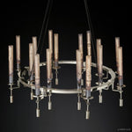 Fontanelle Vintage Glow Round Chandelier 46"
