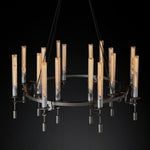 Fontanelle Vintage Glow Round Chandelier 46"