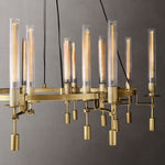 Fontanelle Vintage Glow Round Chandelier 58"
