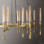 Fontanelle Vintage Glow Round Chandelier 58"