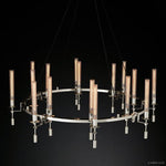 Fontanelle Vintage Glow Round Chandelier 58"