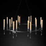 Fontanelle Vintage Glow Round Chandelier 58"