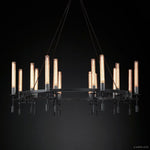 Fontanelle Vintage Glow Round Chandelier 58"