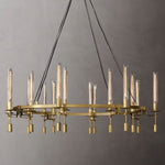 Fontanelle Vintage Glow Round Chandelier 58"