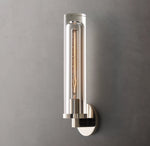 Savile Crystal Block Round Wall Sconce