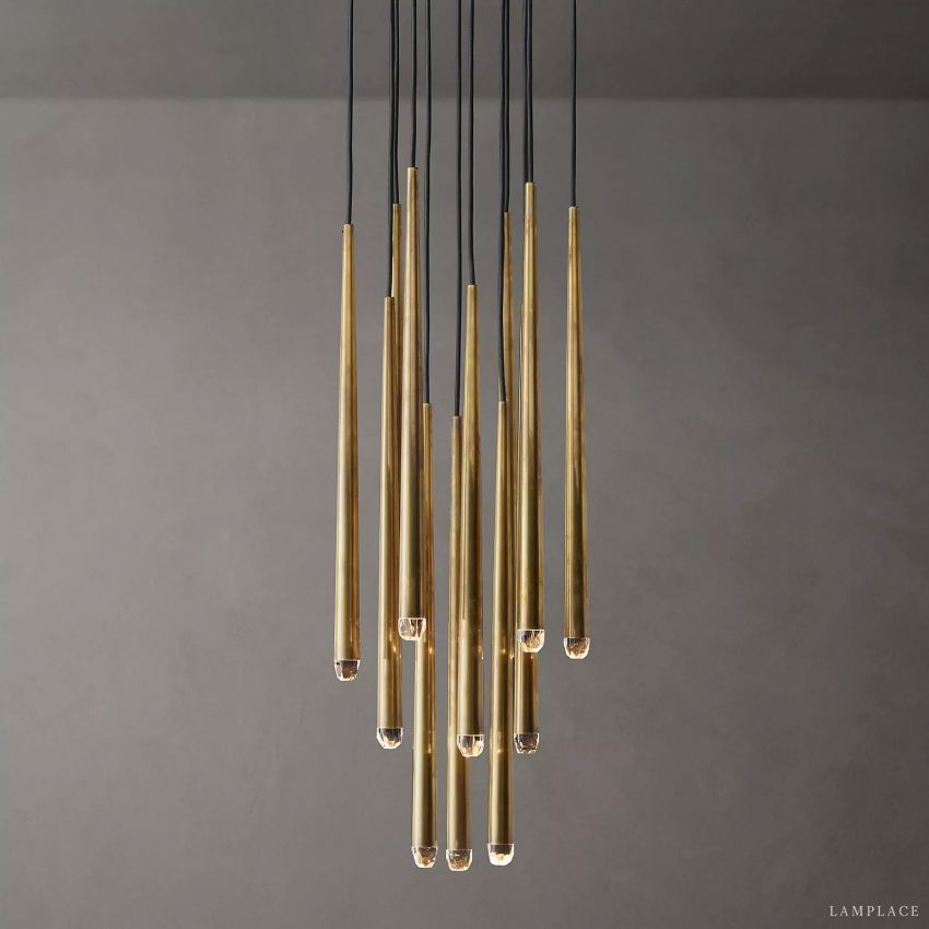 Aquitaine Faceted Cluster Round Chandelier 18"