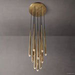 Aquitaine Faceted Cluster Round Chandelier 30"