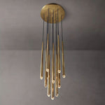 Aquitaine Faceted Cluster Round Chandelier 18"