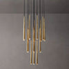 Aquitaine Faceted Cluster Round Chandelier 30"