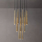Aquitaine Faceted Cluster Round Chandelier 30"