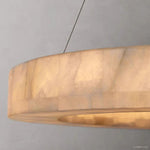 Rivage Veined Alabaster Round Chandelier 60"
