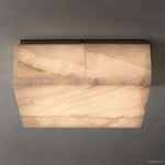 Rivage Veined Alabaster Square Flush Mount