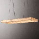 Rivage Veined Alabaster Rectangular Chandelier 72"