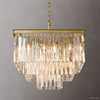 Odeon Deco Prism Tiered Square Chandelier 22"