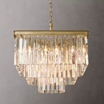 Odeon Deco Prism Tiered Square Chandelier 22"