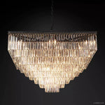 Odeon Deco Prism Tiered Square Chandelier 47"