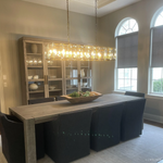 Harlow Faceted Crystal Rectangle Chandelier 54"